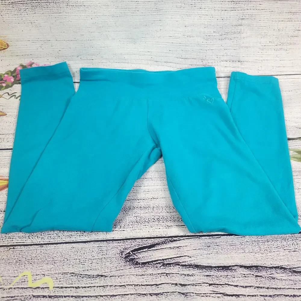 Justice Girl's High Rise Leggings Turquoise Size 8‎